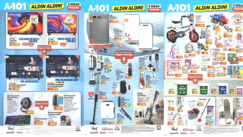 A101'de 26 Mart-2 Nisan Tarihlerinde Harika Fırsatlar! Boy Aynası, Şık Halılar ve Gaming Ürünleri Seni Bekliyor!